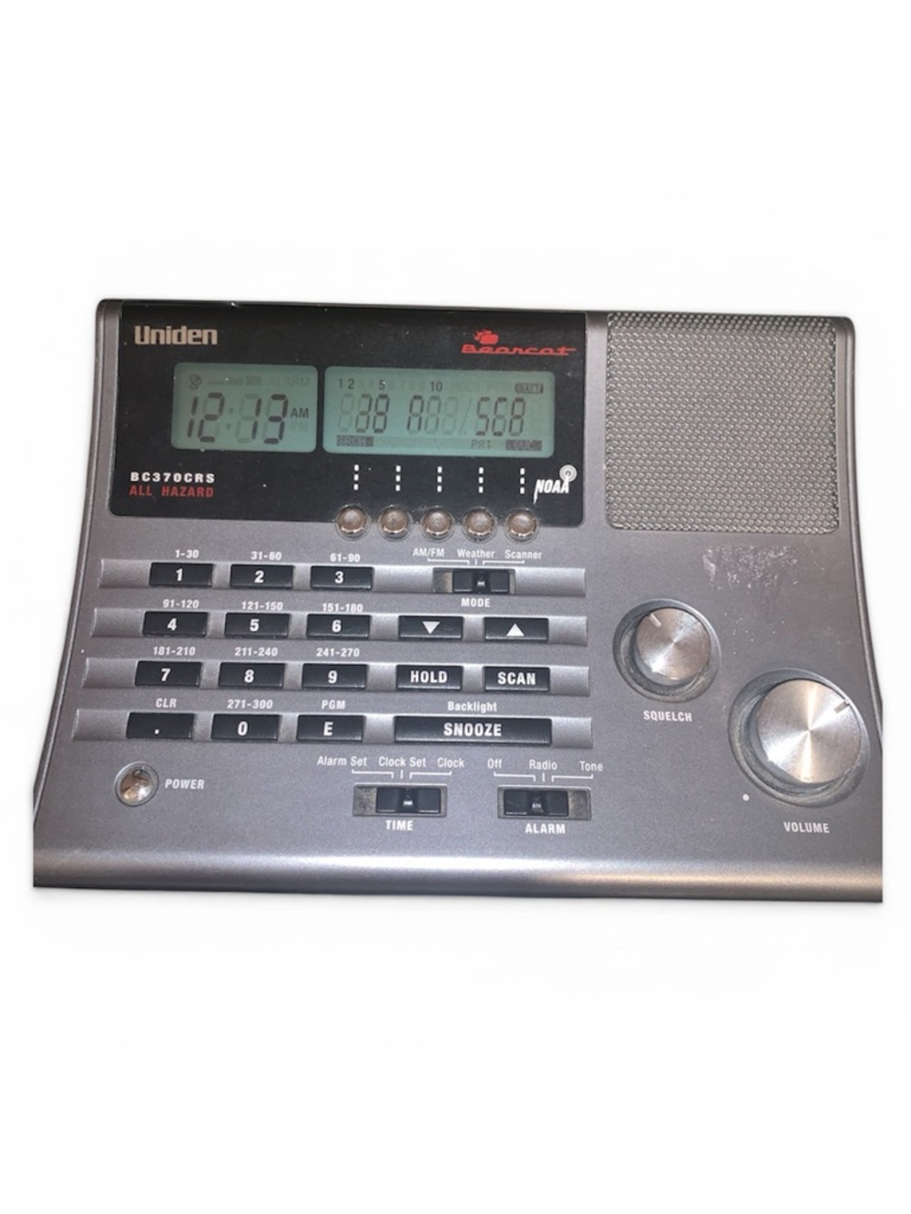 Uniden BC370CRS All Hazard desktop scanner/Weather/am fm